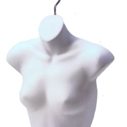 Simcoe North Fixtures & Packaging - Molded plastic torsos come in a variety of sizes, colours and shapes. A cheap alternative to full-sized mannequins.