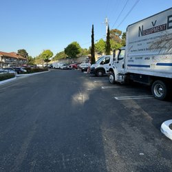Limited parking due to numerous commercial vehicles with trailers