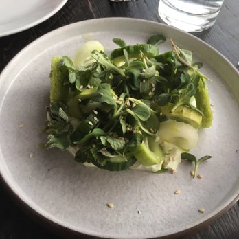Dirt Candy - cucumber and melon salad - Vegetarian Near Me - New York, New York Dirt Candy - cucumber and melon salad - Vegetarian Near Me - New York, New York
