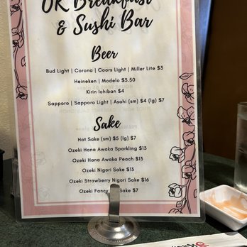 Ok Breakfast & Sushi Bar - Beer and Sake - Breakfast & Brunch Near Me - Moore, Oklahoma Ok Breakfast & Sushi Bar - Beer and Sake - Breakfast & Brunch Near Me - Moore, Oklahoma