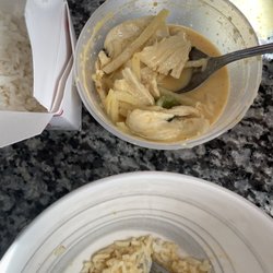 Bangkok89 - No eggplant or other veg. Just a lot of bamboo shoots with a couple of peppers.