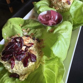 Groundwater Cafe - Curry chicken lettuce cups - Tapas/Small Plates Near Me - Scituate, Rhode Island