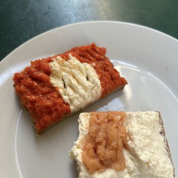 Trzesniewski - Smoked salmon and red pepper/cream cheese - Sandwiches Near Me - Vienna, 9