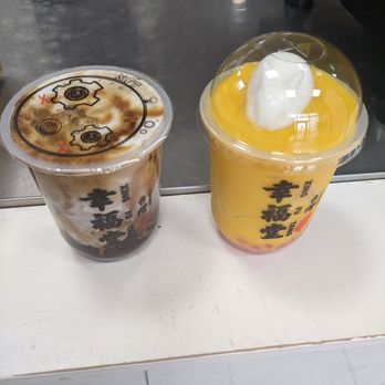 Xing Fu Tang - Coconut coffee+ Bunny Jelly Mango Smoothie - Bubble Tea Near Me - Edmonton, Alberta Xing Fu Tang - Coconut coffee+ Bunny Jelly Mango Smoothie - Bubble Tea Near Me - Edmonton, Alberta