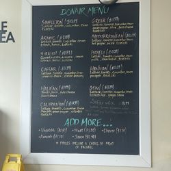 Donair Hut - 2025 Menu with updated prices