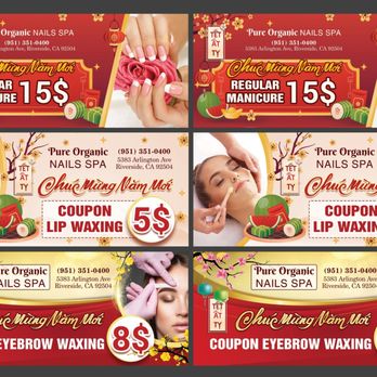 Pure Organic Nails Spa - My shop Coupon due to Vietnamese Lunar New Year, you can print it out, using up to 3 times in a year - Nail Salons Near Me - Riverside, California Pure Organic Nails Spa - My shop Coupon due to Vietnamese Lunar New Year, you can print it out, using up to 3 times in a year - Nail Salons Near Me - Riverside, California