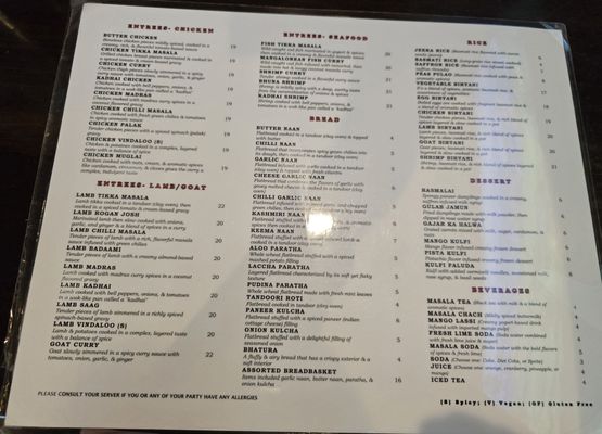 Menu photo 2 Moksha Indian Grill Northbrook, IL Menu photo 2 Moksha Indian Grill Northbrook, IL