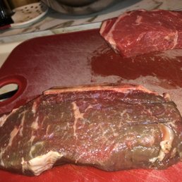 Brown rotten stinky steak