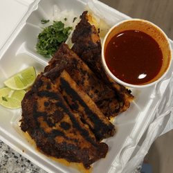El Tepeyac Mexican Grill - Quesobirra quesadillas with dip