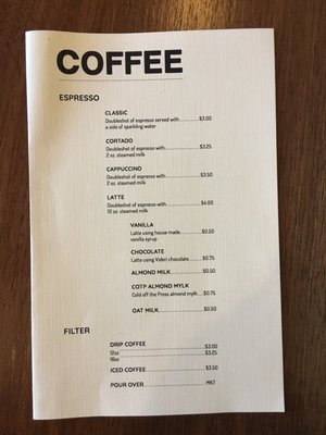 Menu photo 8 People's Coffee Durham, NC