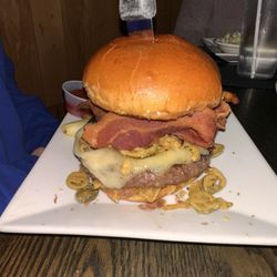 Lanie's Cafe - Bacon, cheddar, chipotle burger!