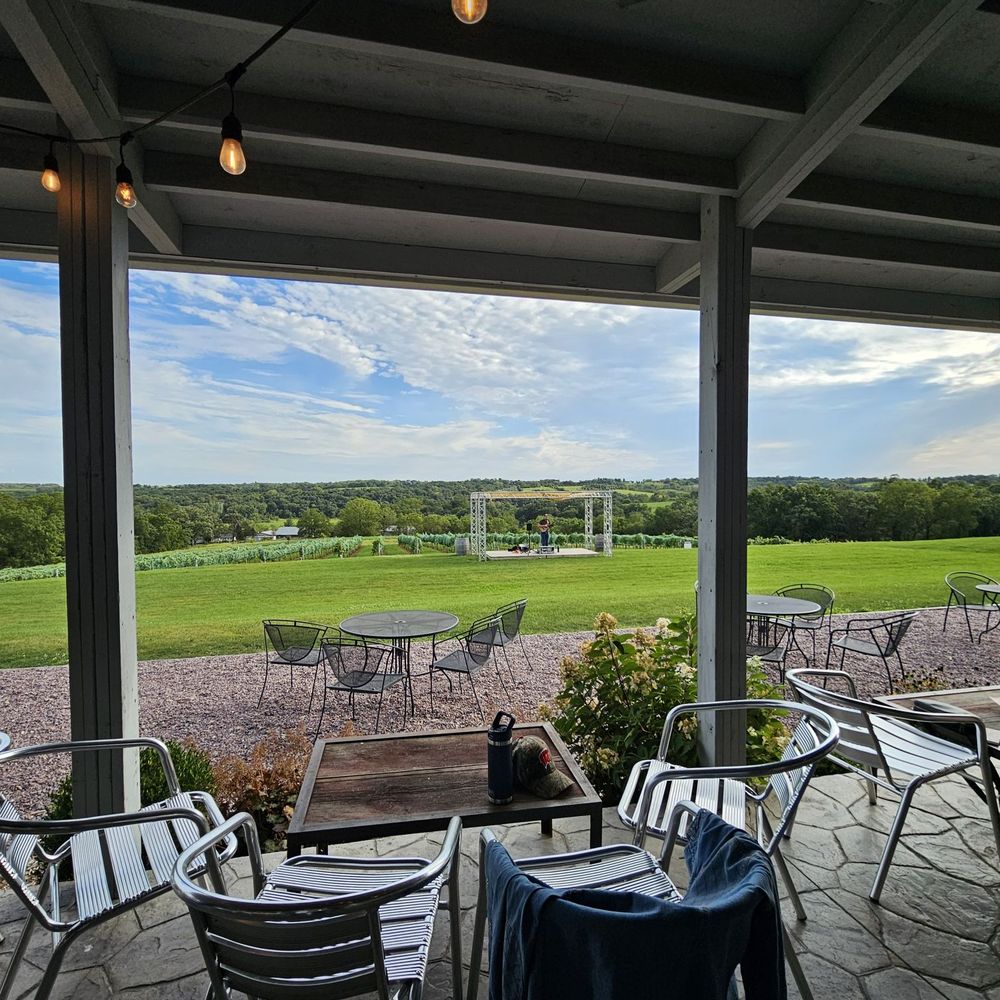 Bailey's Run Vineyard & Winery - Outdoor patio - Wine Tasting Room Near Me - New Glarus, Wisconsin