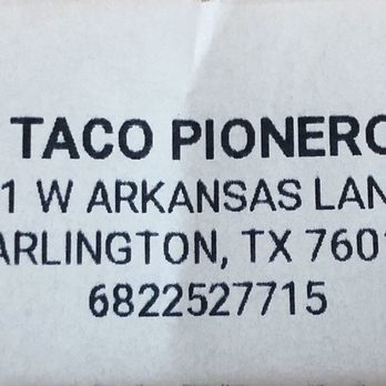 Taco Pionero - Address - Tacos Near Me - Arlington, Texas