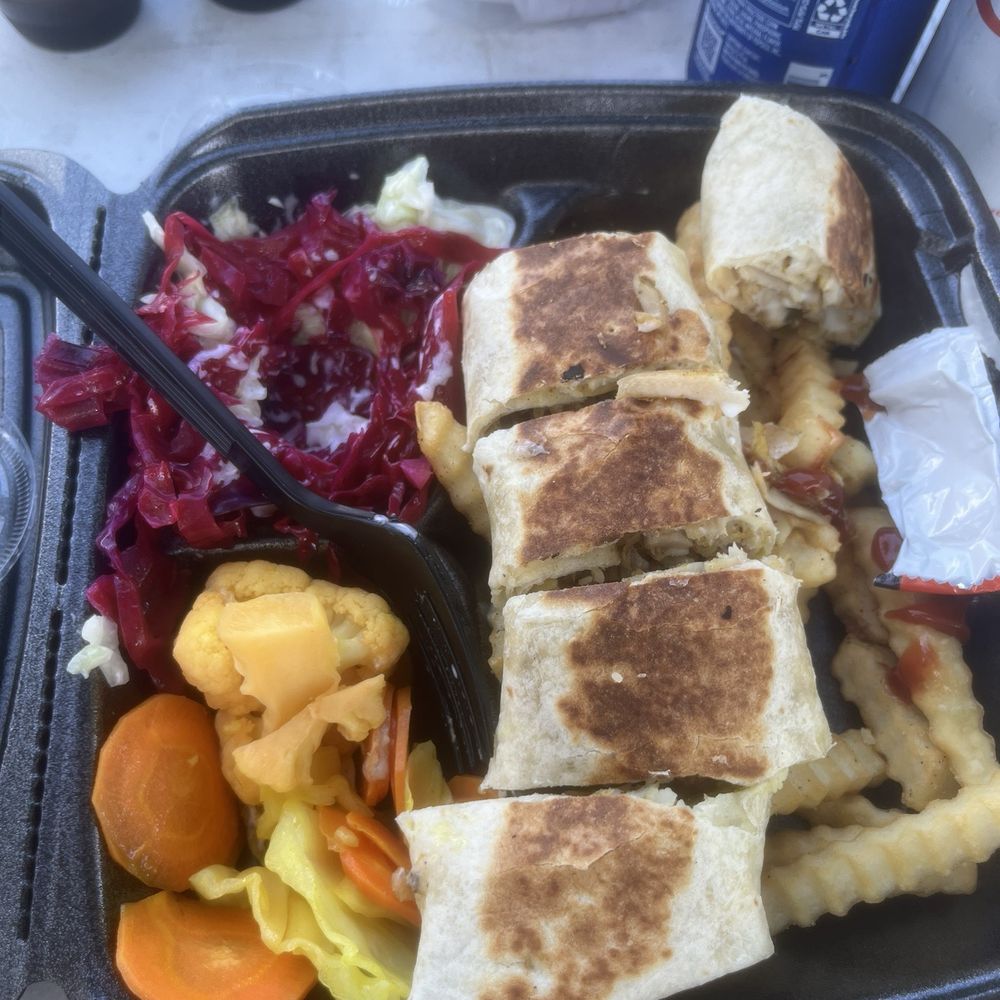 Souvlaki Grill - Chicken Shawarma with Fries - Food Trucks Near Me - San Antonio, Texas