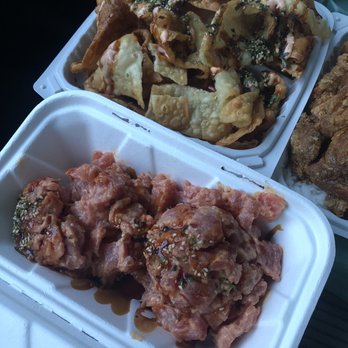Grind Wit Tryz - Poke nachos - Filipino Near Me - Portland, Oregon