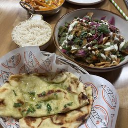 Butter Chicken, Papri Chaat and Naan Butter Chicken, Papri Chaat and Naan