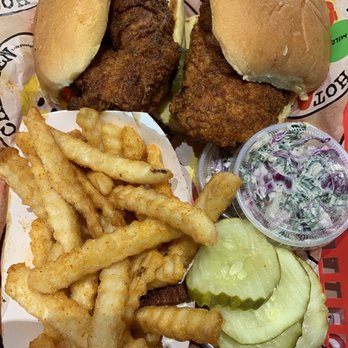 Dave's Hot Chicken - 2 Sliders with Fries ! - Chicken Shop Near Me - Columbus, Ohio Dave's Hot Chicken - 2 Sliders with Fries ! - Chicken Shop Near Me - Columbus, Ohio