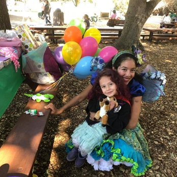 Happily Ever Laughter - A GENUINE smile from the birthday girl, she was over the moon! - Party Characters Near Me
