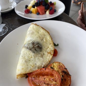 Terrazza - egg white omelette with fresh fruit - Italian Near Me - Santa Monica, California Terrazza - egg white omelette with fresh fruit - Italian Near Me - Santa Monica, California