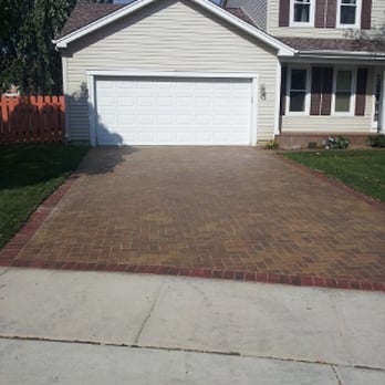 Antonio's Concrete - Brick Pavers Driveway http://aclpavers.com - Landscaping Near Me - Hanover Park, Illinois