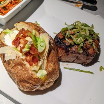Alexander Pierce Restaurant - Filet Mignon w/Loaded Baked Potato ($62) - American Near Me - Akron, Ohio