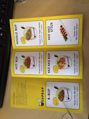 Menu photo 5 Cupbop Provo, UT
