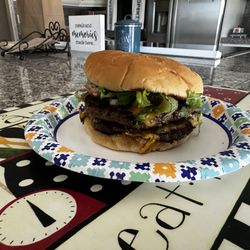 Shastina Food Mart - Double cheeseburger. Huge! And just $12