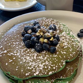 Javier's Café - Pistachio blueberry pancakes - Breakfast & Brunch Near Me - Smithtown, New York Javier's Café - Pistachio blueberry pancakes - Breakfast & Brunch Near Me - Smithtown, New York