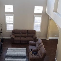 Budget Blinds of Modesto - Shutters added to the larger windows, left the small ones open.