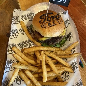 Ford's Garage St. Augustine - Bison burger - Burgers Near Me - St. Augustine, Florida Ford's Garage St. Augustine - Bison burger - Burgers Near Me - St. Augustine, Florida