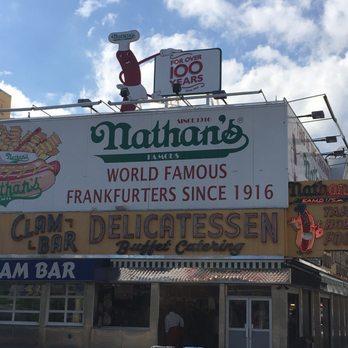 Nathan's Famous - Sign says it all - Hot Dogs Near Me - Brooklyn, New York Nathan's Famous - Sign says it all - Hot Dogs Near Me - Brooklyn, New York