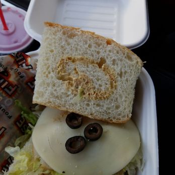 Firehouse Subs - Kids sandwich. Turkey and provolone asked for mustard, we got a tiny bit, asked for mayo received none, asked for olives, got 3. - Sandwiches Near Me - Sacramento, California Firehouse Subs - Kids sandwich. Turkey and provolone asked for mustard, we got a tiny bit, asked for mayo received none, asked for olives, got 3. - Sandwiches Near Me - Sacramento, California