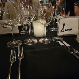 The menu comes in a wax sealed envelope with your name on it.