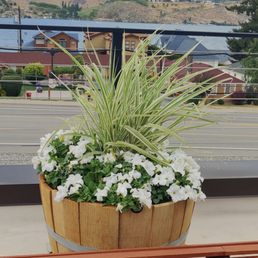 A nice touch with the flower basket A nice touch with the flower basket