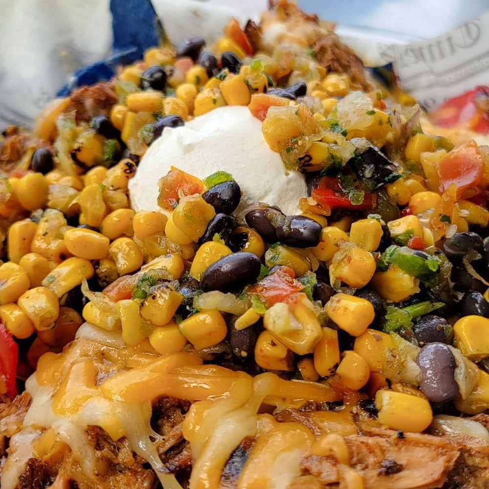 Pulled pork nachos