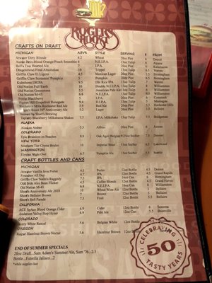Menu photo 5 Rogers Roost Sterling Heights, MI