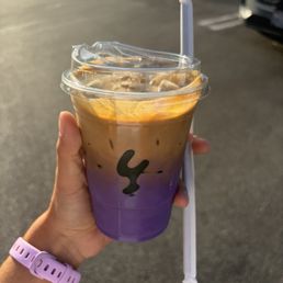 Ube buttercream latte Ube buttercream latte