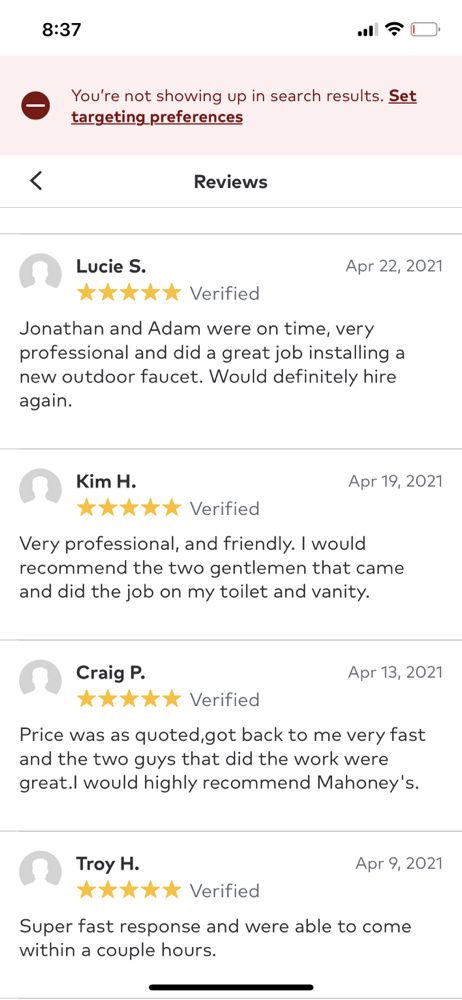 Slide of Mahoney Plumbing & Heating