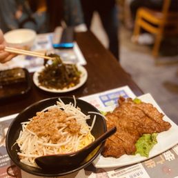 a plate of food on a table a plate of food on a table
