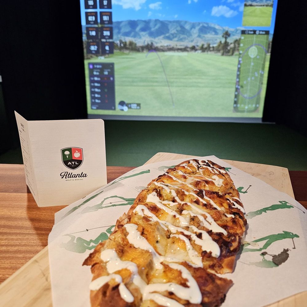 Atlanta Golf & Social - Buffalo chicken flat bread was good - Virtual Reality Centers Near Me - Chamblee, Georgia