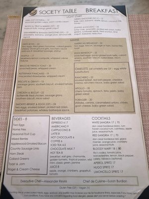 Menu photo 2 Society Table St. Pete Beach, FL Menu photo 2 Society Table St. Pete Beach, FL