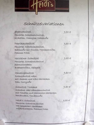 Menu photo 4 Heidi's Wolfenbüttel, NI