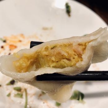 You Kitchen - Inside of The pumpkin and shrimp dumpling. - Noodles Near Me - Alhambra, California You Kitchen - Inside of The pumpkin and shrimp dumpling. - Noodles Near Me - Alhambra, California