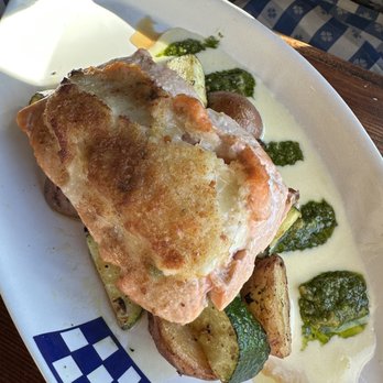Duke's Seafood - Off the Hook Stuffed Wild Salmon* - Seafood Near Me - Seattle, Washington