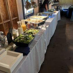 Dinner at wedding reception