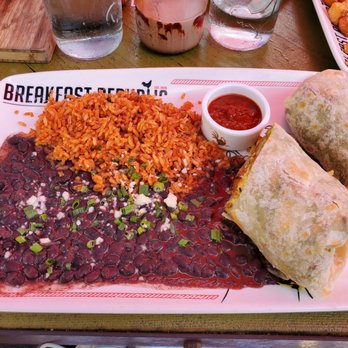 Breakfast Republic - Breakfast burrito with rice and black beans - Breakfast & Brunch Near Me - Costa Mesa, California Breakfast Republic - Breakfast burrito with rice and black beans - Breakfast & Brunch Near Me - Costa Mesa, California