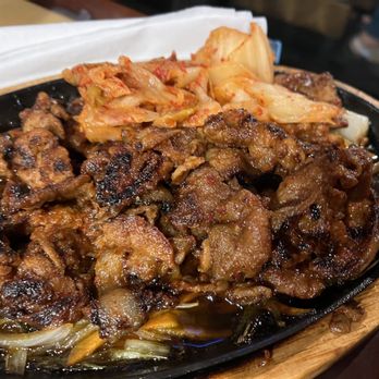 Yuimaru Kitchen - Authentic Korean spicy pork belly served w kimchi and rice.  Only thing missing was lettuce wraps.  Soooo good - Teppanyaki Near Me - Johnson City, Tennessee
