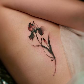 Baron Art Tattoo & Piercing Studio - Iris Flower - Tattoo Near Me - El Monte, California Baron Art Tattoo & Piercing Studio - Iris Flower - Tattoo Near Me - El Monte, California