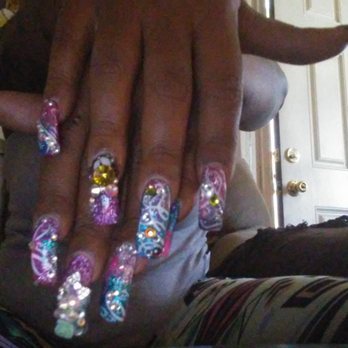 Nails Lounge - Diamond studded - Nail Salons Near Me - Las Vegas, Nevada