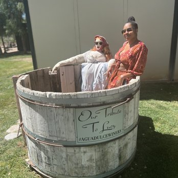 Agua Dulce Winery - Me and Lucy chilling - Wineries Near Me - Agua Dulce, California